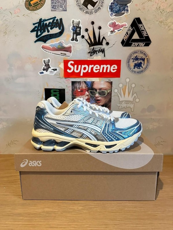 Asics Gel-Kayano 14 Cream Metallic Blue 2