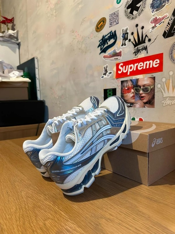 Asics Kayano 14 Cream Metallic Blue 2