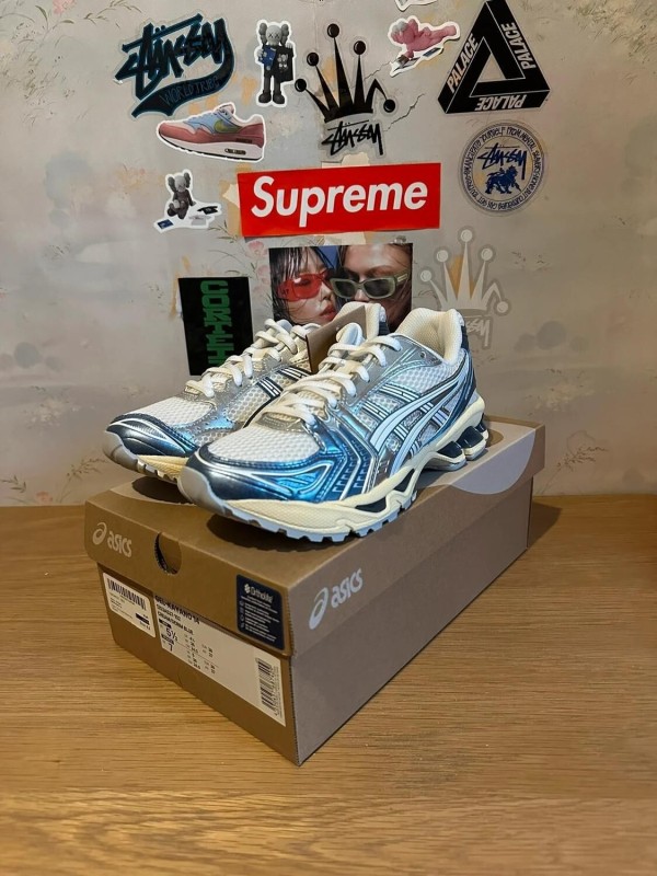Asics Gel-Kayano 14 Cream Metallic Blue 2