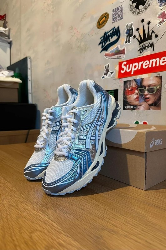 Asics Kayano 14 Cream Metallic Blue 2