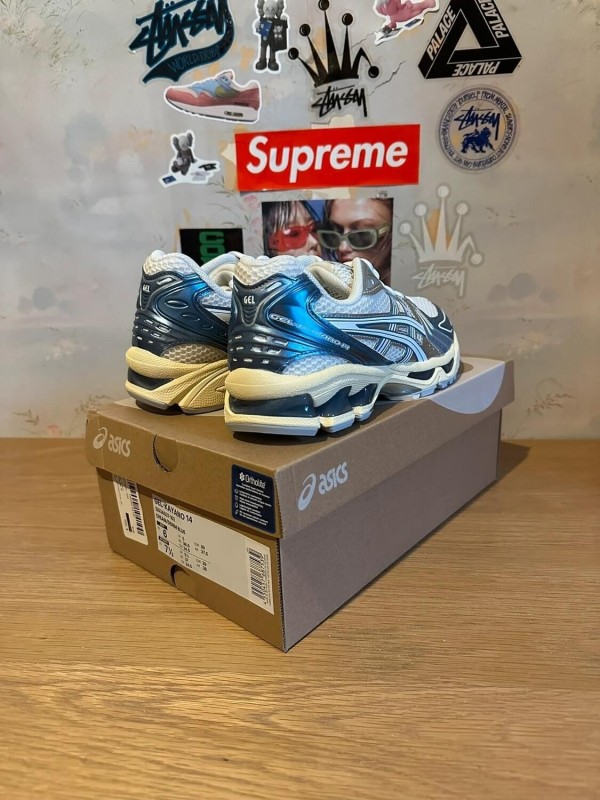 Asics Kayano 14 Cream Metallic Blue 2