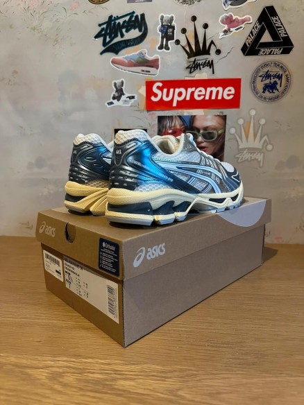 Asics Gel-Kayano 14 Cream Metallic Blue