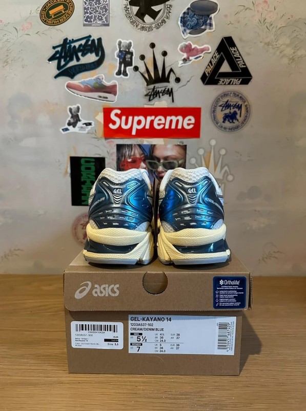 Asics Gel-Kayano 14 Cream Metallic Blue 2