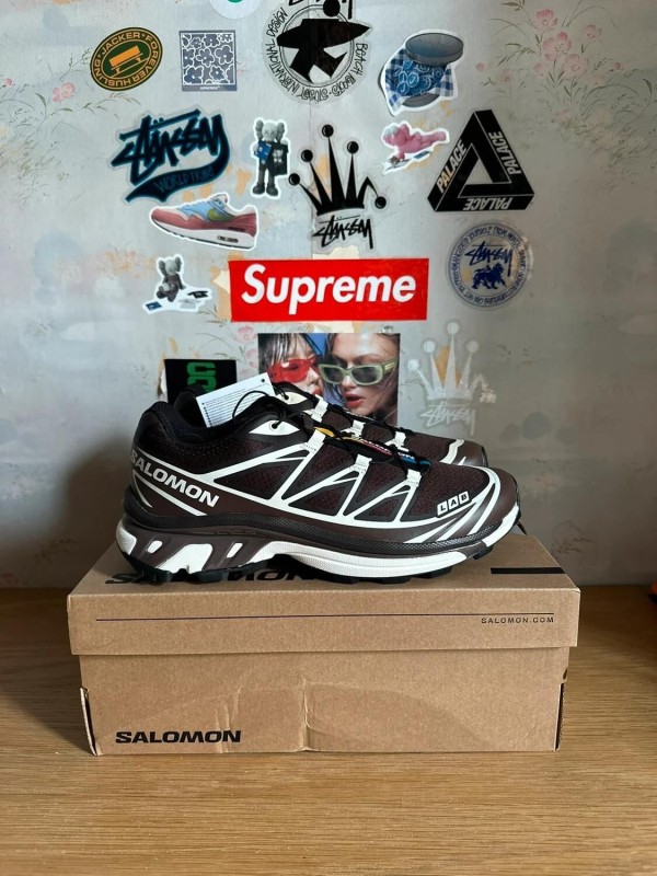 Salomon XT-6 brown White / marron blanc 2