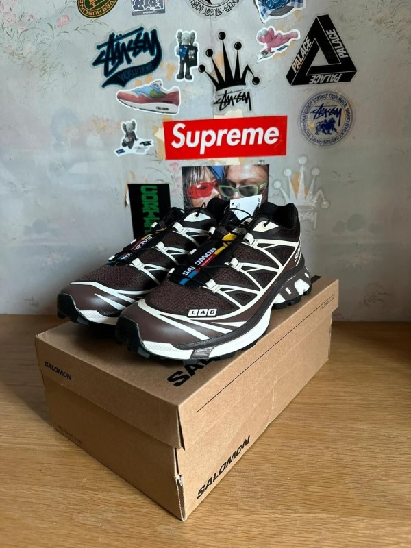 Salomon XT-6 brown White / marron blanc 2
