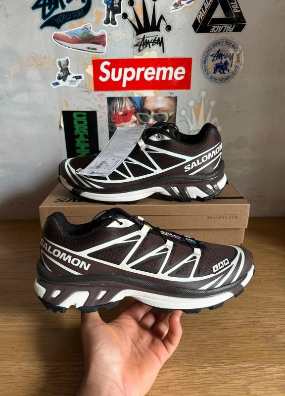 Salomon XT-6 brown white / marron blanc