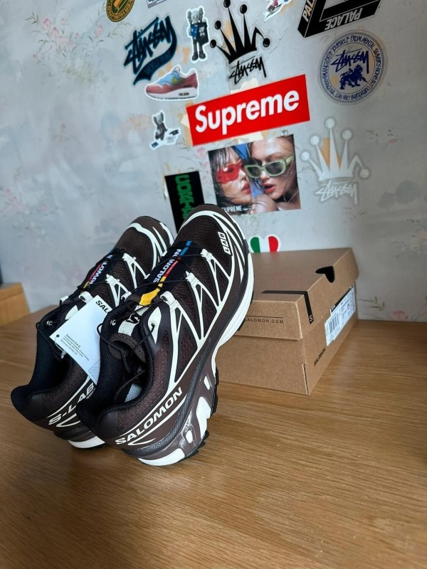 Salomon XT-6 brown White / marron blanc 2