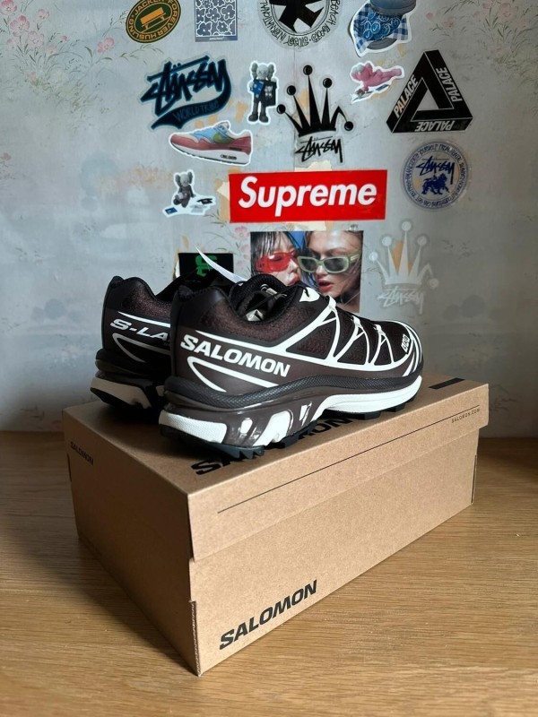 Salomon XT-6 brown white / marron blanc 2