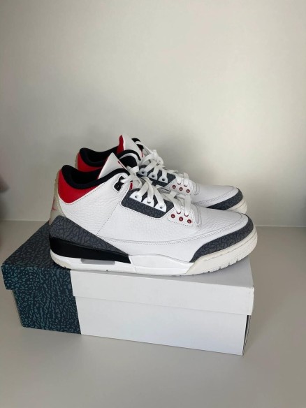 Jordan 3 Fire red Denim