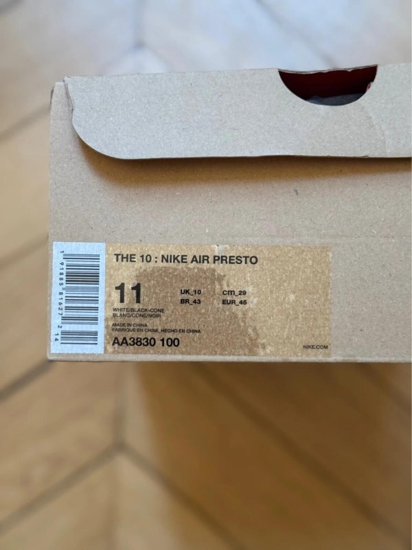 Nike off white presto blanche virgil abloh 2018 2
