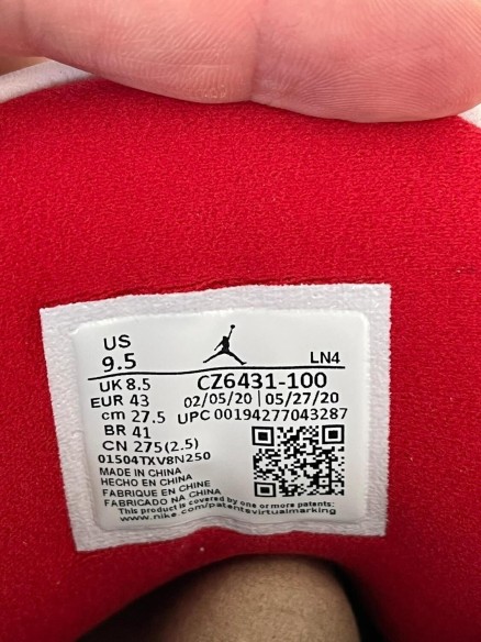 Jordan 3 Fire red Denim