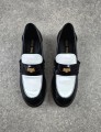 Mocassins en cuir Miu Miu Black & White taille 42