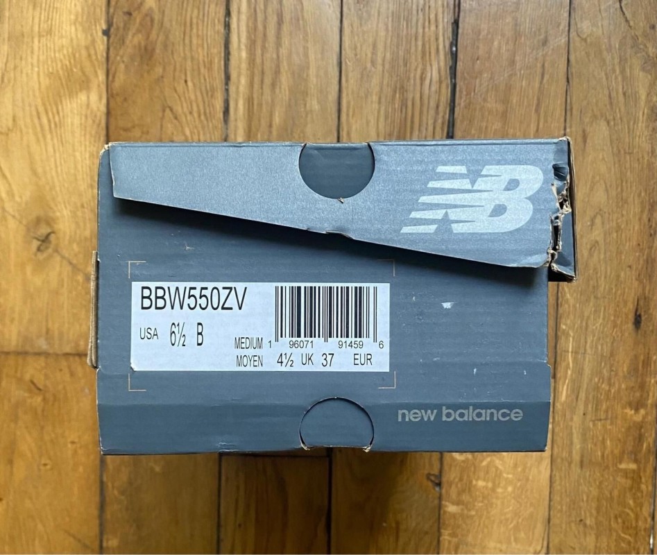 New balance 550 white scarlet (w) valentine's day BBW550ZV 2