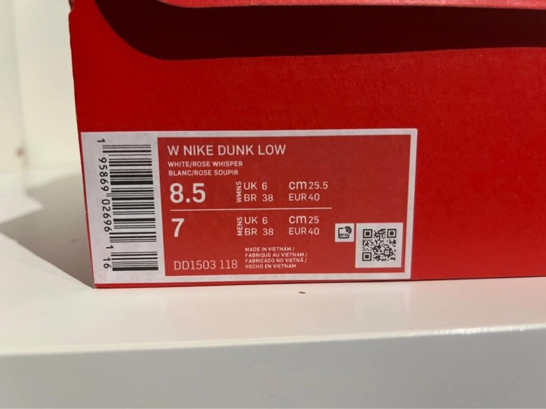 Nike Dunk low rose whisper