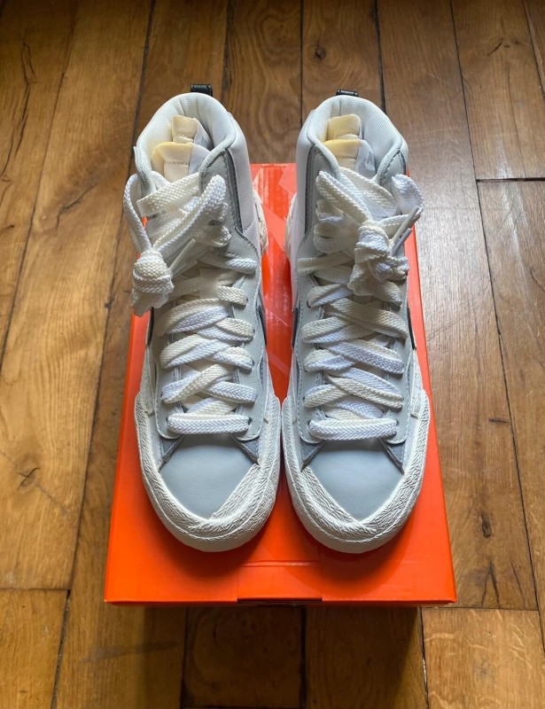 Nike blazer mid sacai white/grey BV0072-100 2