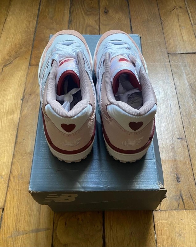 New balance 550 white scarlet (w) valentine's day BBW550ZV 2