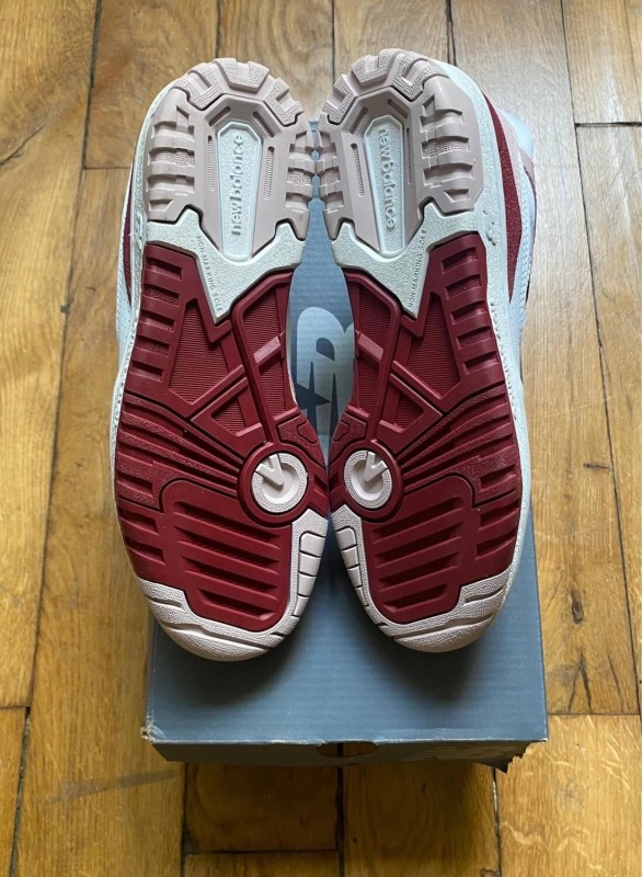 New balance 550 white scarlet (w) valentine's day BBW550ZV 2