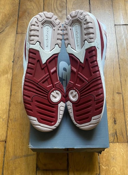 New balance 550 white scarlet (w) valentine's day BBW550ZV