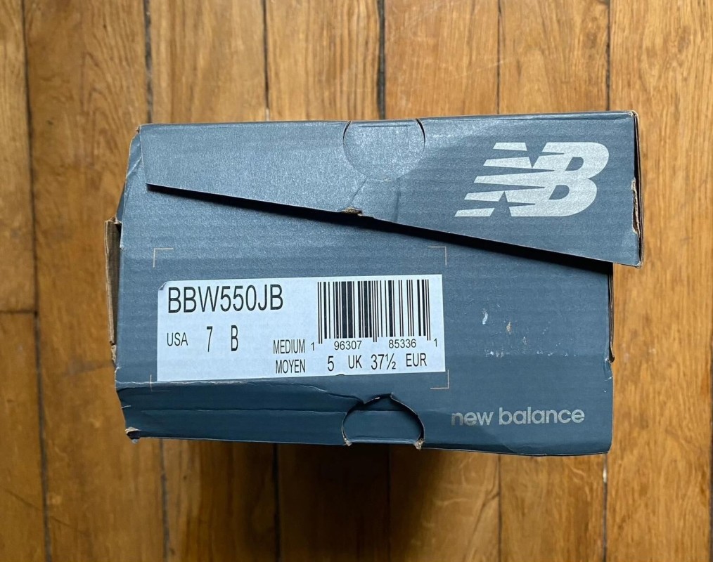 New balance 550 white black grey BBW550JB 2