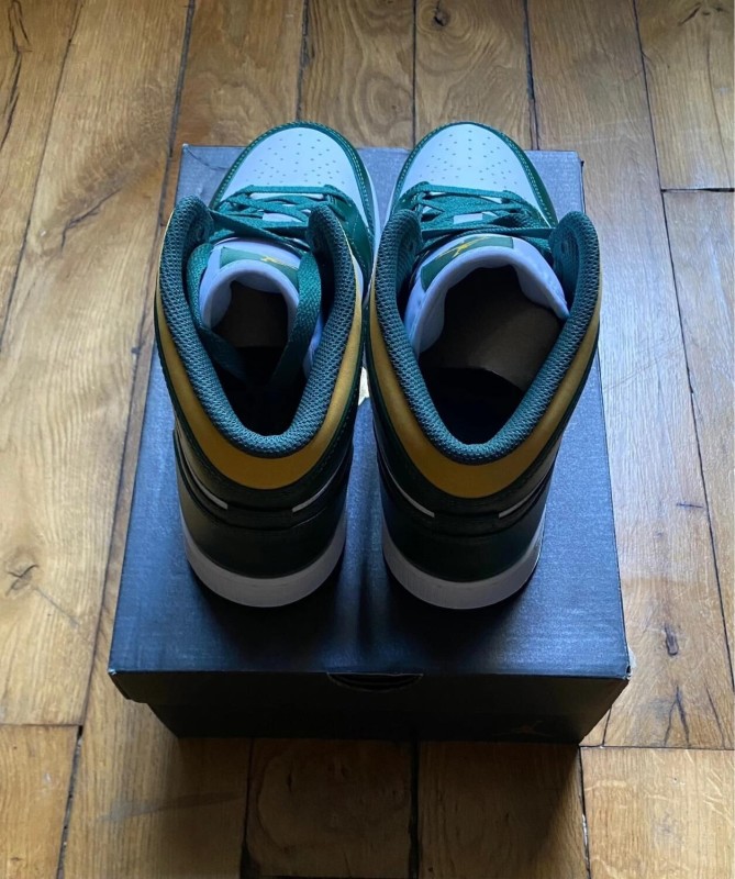 Jordan 1 mid Sonics (2021) (gs) 554725-371 2