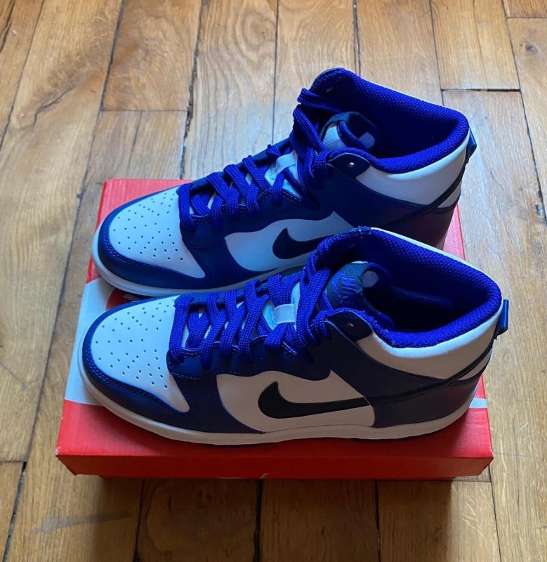 Nike dunk high electro purple midnight navy (gs) DH9751-100 2