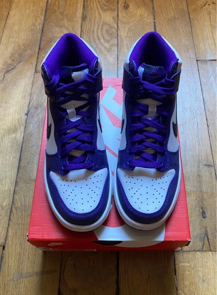 Nike dunk high electro purple midnight navy (gs) DH9751-100