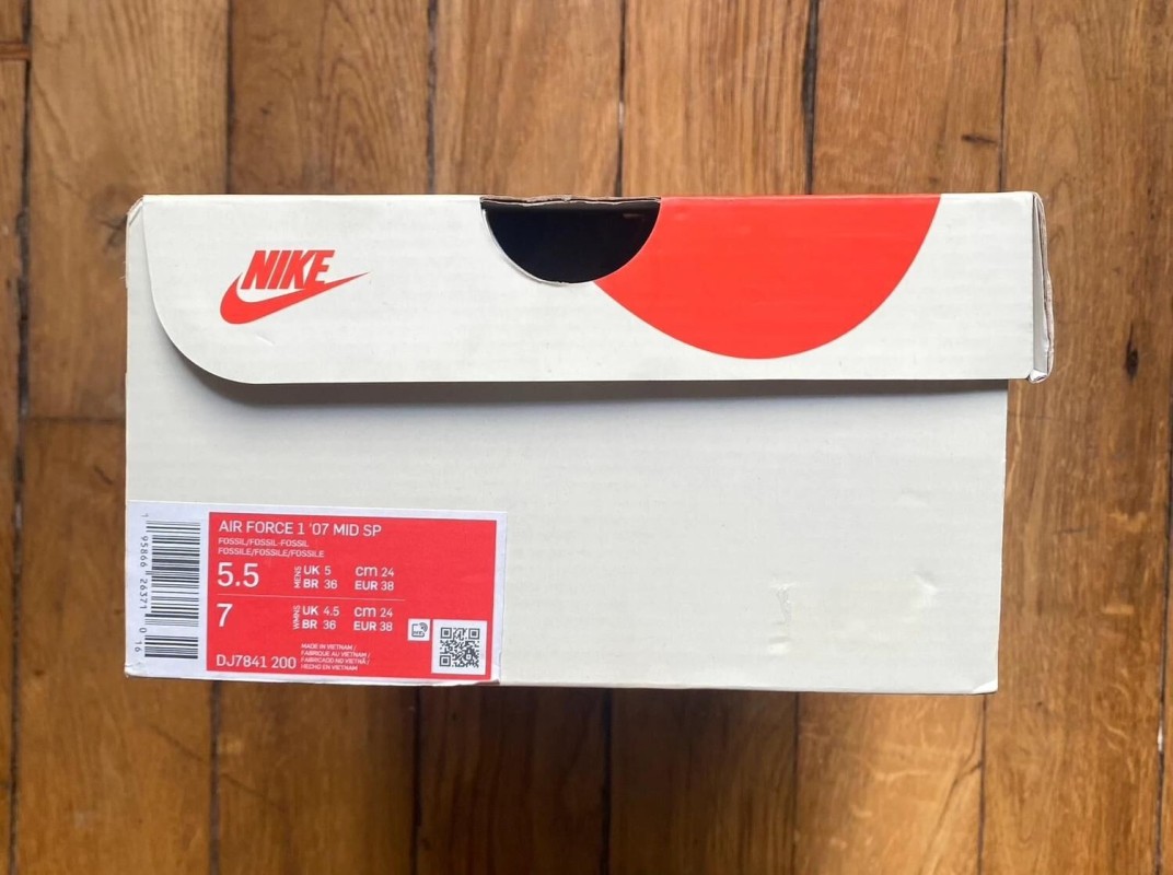 Nike air force 1 mid stussy fossile DJ7841-200 2