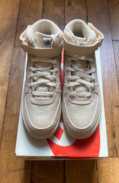 Nike air force 1 mid stussy fossile DJ7841-200