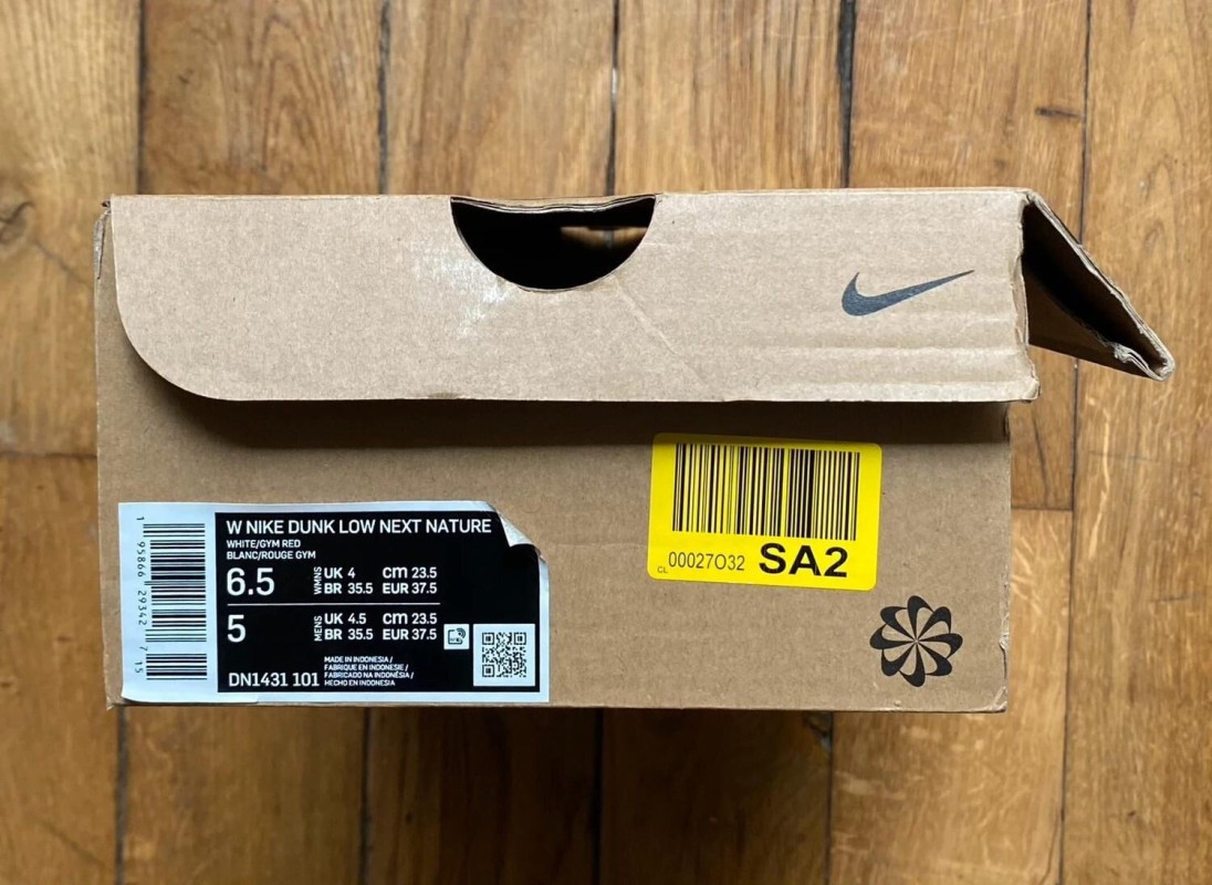 Nike dunk low next nature university red DN1431-101 2