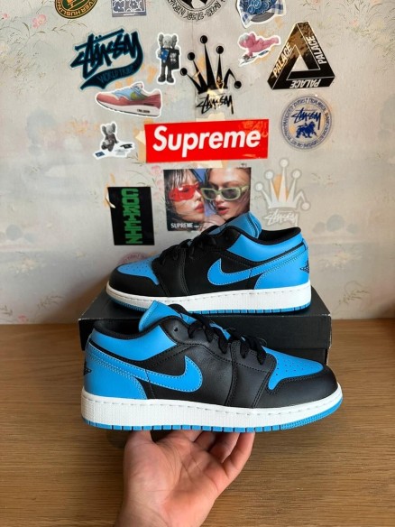 Air Jordan 1 Low blue black / bleu noir