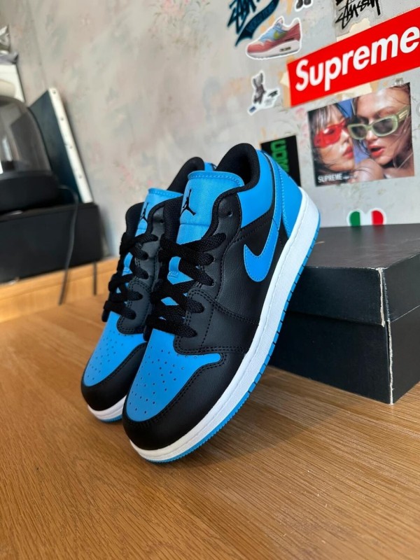 Air Jordan 1 Low blue black / bleu noir 2