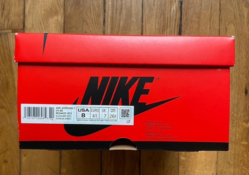 Jordan 1 high retro 85 black white (2023) BQ4422-001