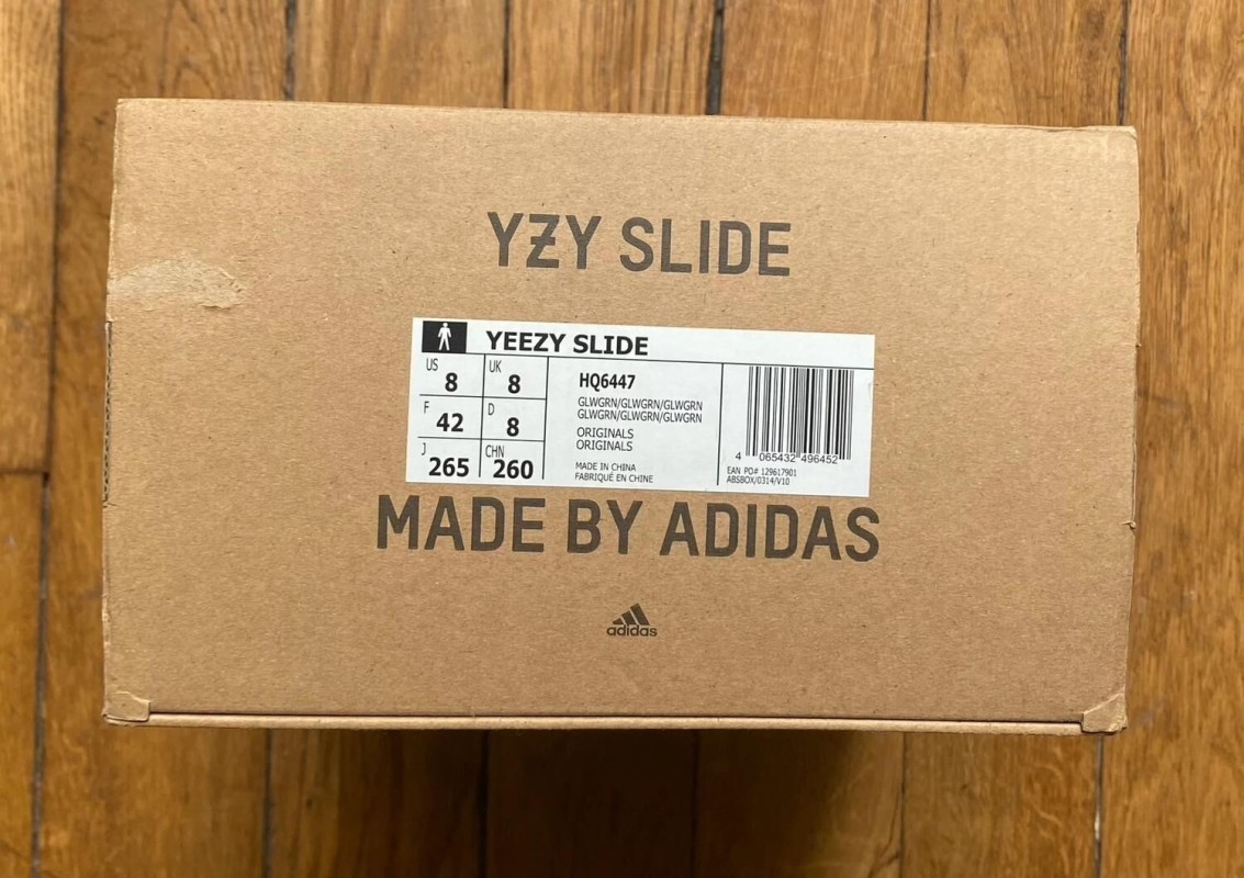 Adidas yeezy slide green glow (restock 2022/2023) HQ6447 2
