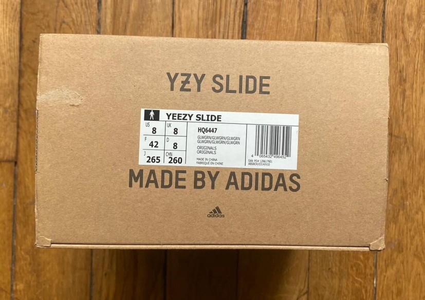 Adidas yeezy slide green glow (restock 2022/2023) HQ6447