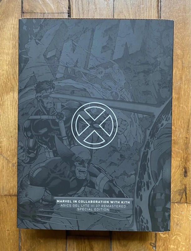 Coffret mystère scellé Asics gel-lyte 3 07 Kith Marvel X-men (carte collector incluse)