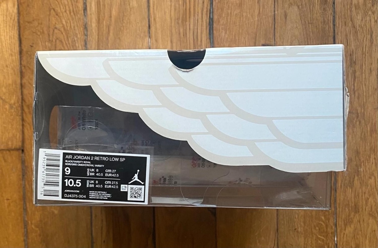 Air jordan 2 low retro SP Off white black blue DJ4375-004 2