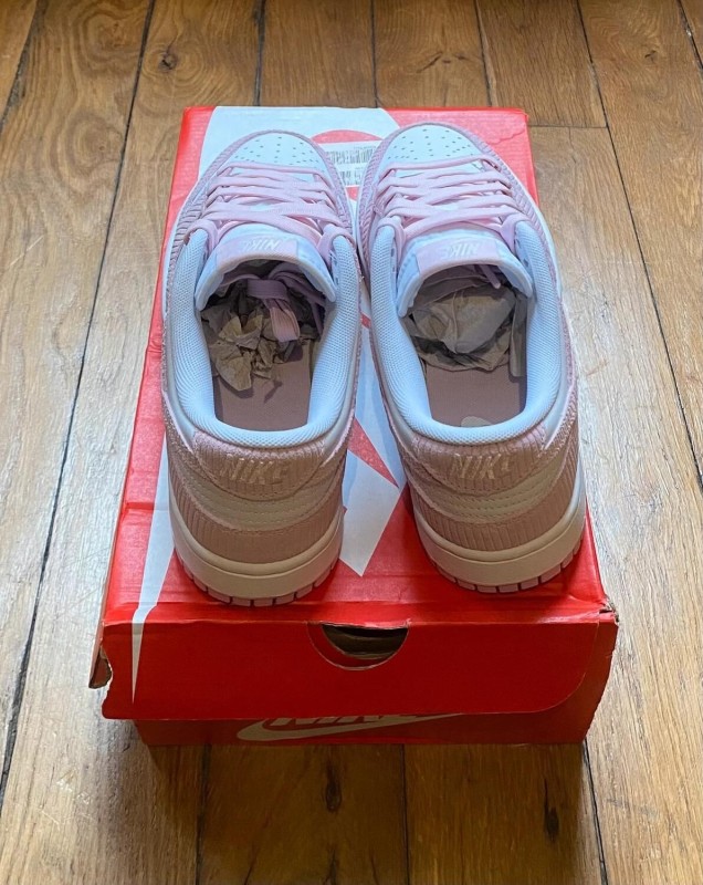 Nike dunk low pink corduroy (w) FN7167-100 2