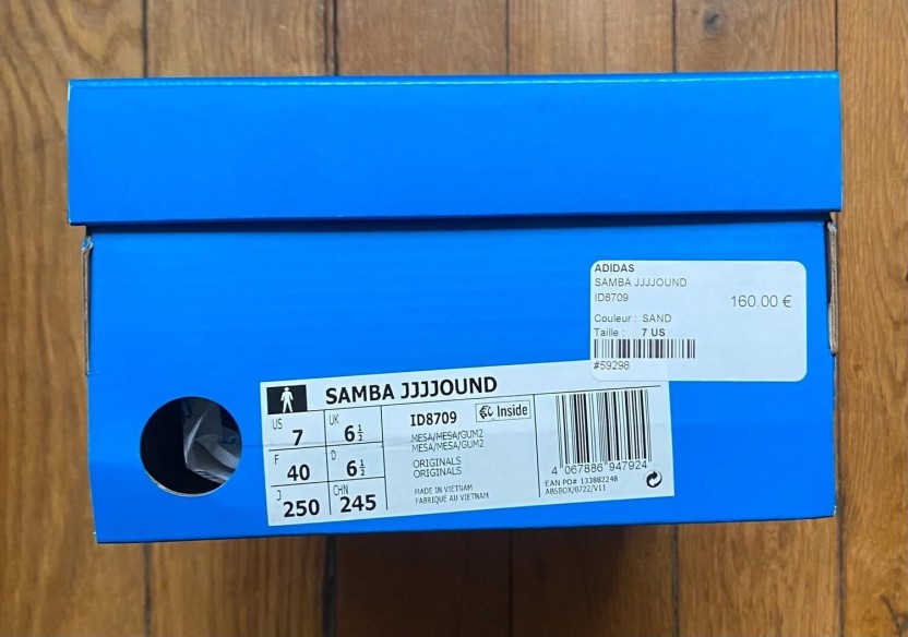 Adidas samba OG jjjjound brown mesa ID8709