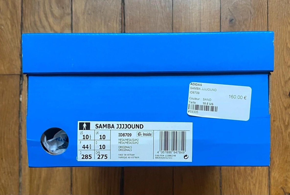 Adidas samba OG jjjjound brown mesa ID8709 2