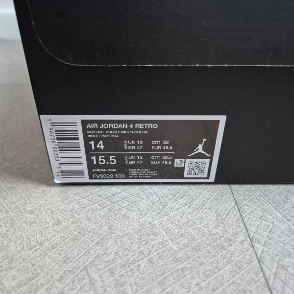 Jordan 4 "Lakers"