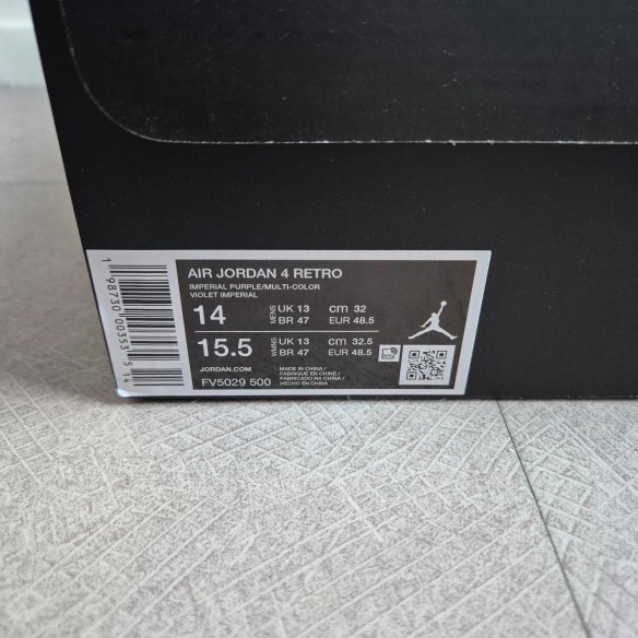 Jordan 4 "Lakers"