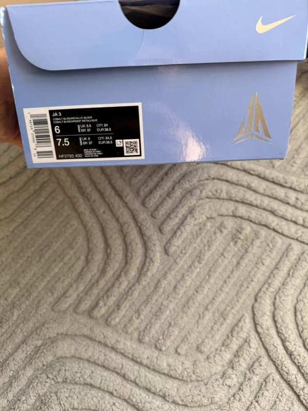 Nike Ja 3 Cobalt Bliss - taille 38,5 2