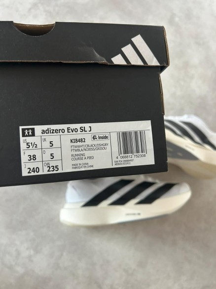 Adidas adizero white cream black