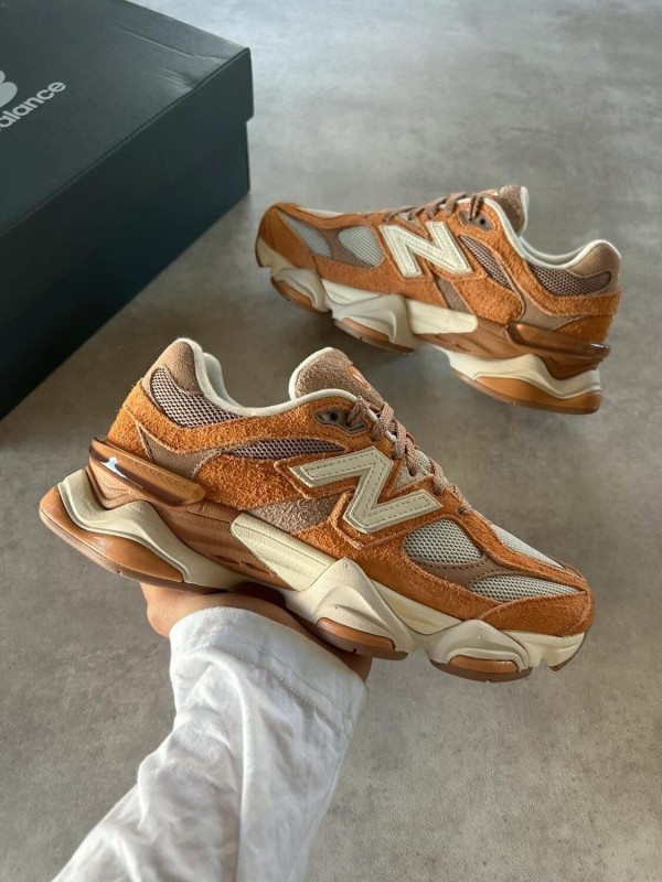 New balance 9060 orange yellow cream white