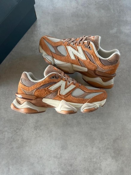 New balance 9060 orange yellow cream white