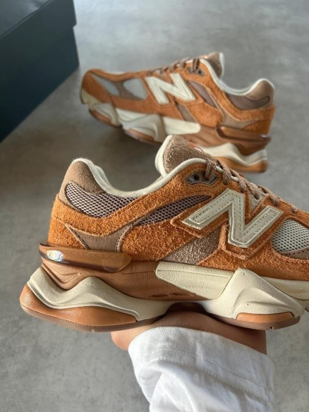 New balance 9060 orange yellow cream white