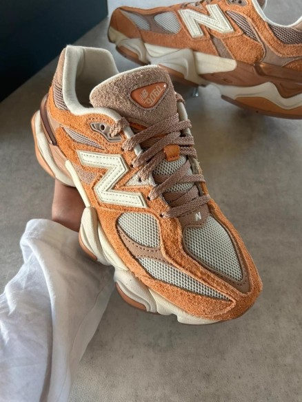 New balance 9060 orange yellow cream white
