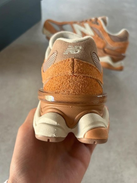 New balance 9060 orange yellow cream white