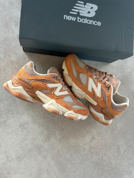 New balance 9060 orange yellow cream white
