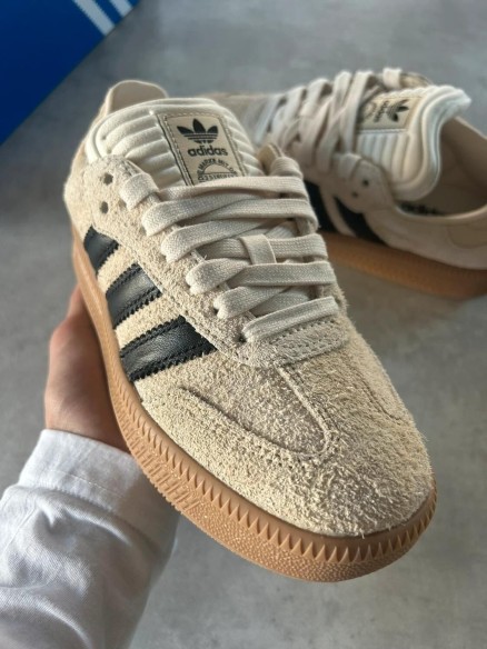 Adidas samba xlg cardboard beige black white cream